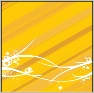 Yellow background illustration in Photoshop CS2