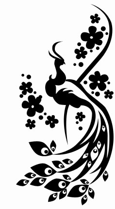 A chinese floral design in Photoshop CS