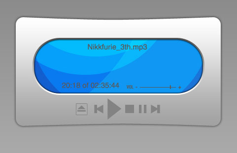 Create MP3 player interface in Photoshop CS