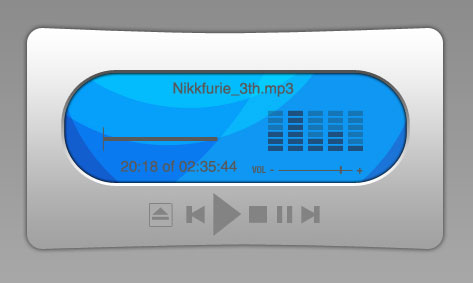 Create MP3 player interface in Photoshop CS