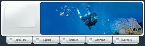  Designing Diving Club Header in Photoshop CS