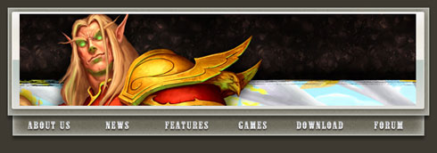 Create Web Header for World of WarCraft Game Server in Photoshop CS