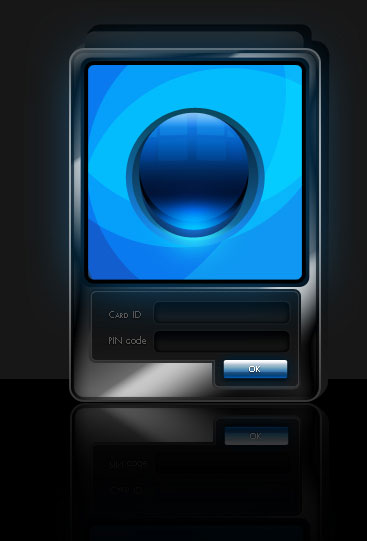 Create Futuristic ATM software interface in Photoshop CS