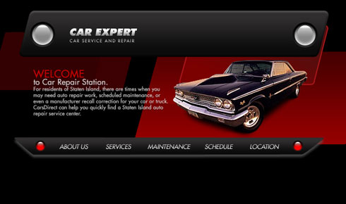 Create Car Service and repair Web Header in Photoshop CS