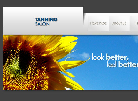 Create Tanning Salon Header in Photoshop CS