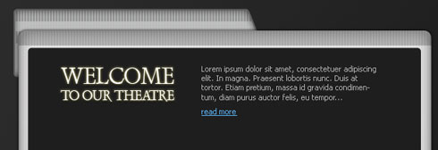 Create Movie Theatre Web Layout in Photoshop CS