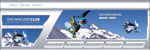 Create Burton Snowboard Club Header in Photoshop CS