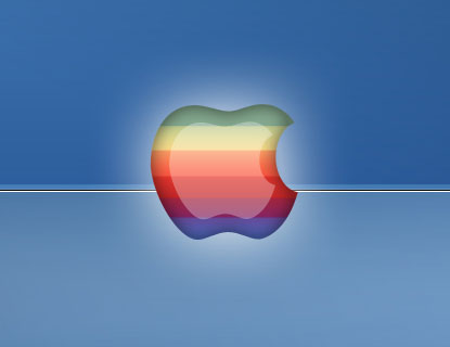 Create Apple MacWorld Desktop Wallpaper in Photoshop CS