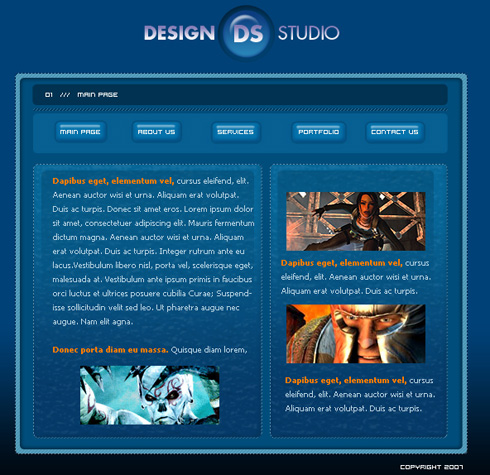 Create Design Studio Layout in Photoshop CS2