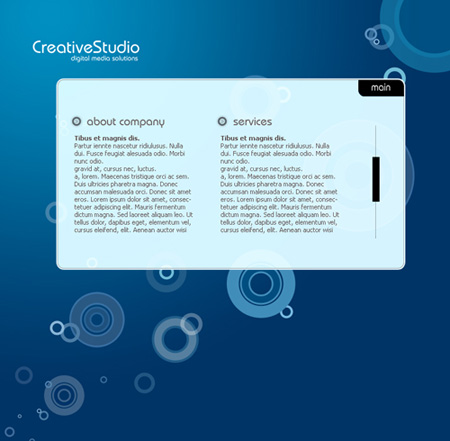 Create Creative Arts Studio Web Site Layout in Photoshop CS3