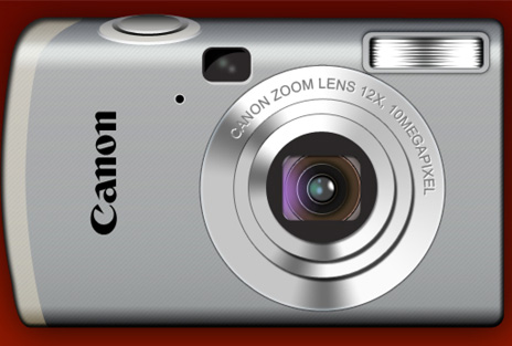Designing Canon Digital Camera in Photoshop CS3