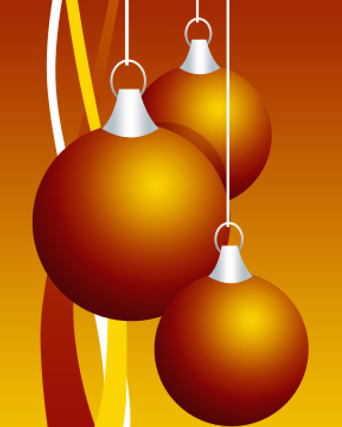 Create Christmas Ornaments Wallpaper in Photoshop CS3