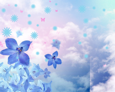 Create Flower Desktop Wallpaper in Photoshop CS3