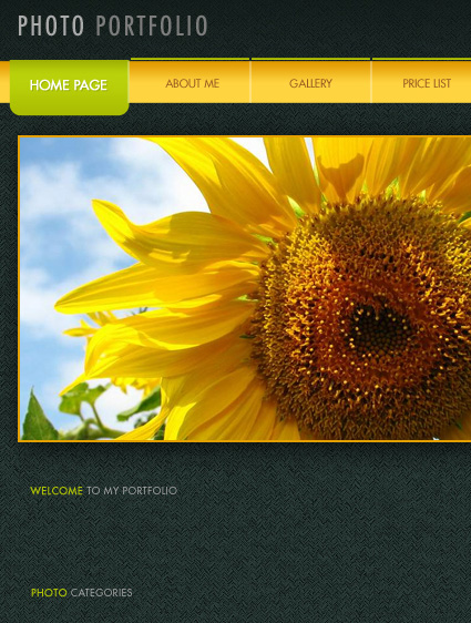 Create Photo Portfolio Web Page Layout in Photoshop CS3
