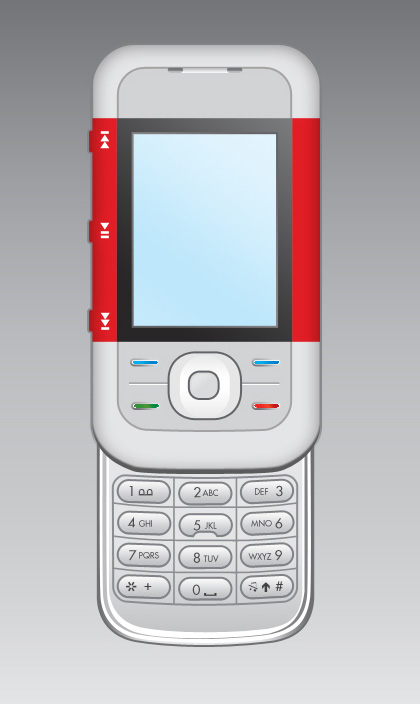 Create Nokia 5300 Cell phone interface in Photoshop CS3