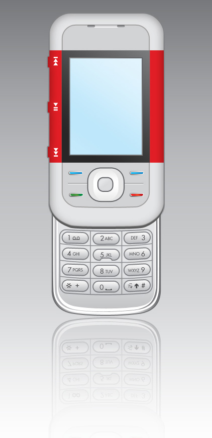 Create Nokia 5300 Cell phone interface in Photoshop CS3