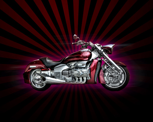 Create Harley Davidson Motorcycle Wallpaper in Photoshop CS3