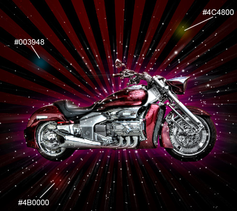 Create Harley Davidson Motorcycle Wallpaper in Photoshop CS3