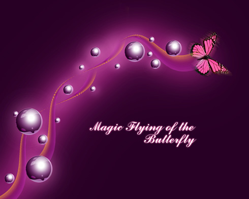 Create Magic Flying of the Butterfly Wallpaper in Photoshop CS3