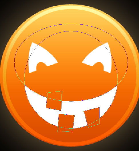 Create Halloween Pumpkin Icon in Photoshop CS3