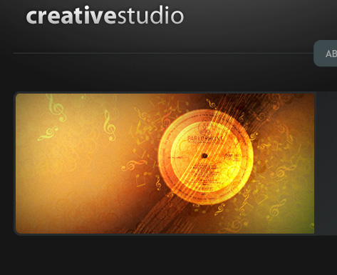 Create Creative Studio Web Page in Photoshop CS3
