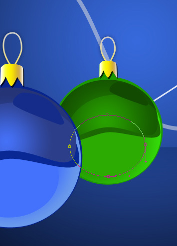 Design Christmas balls wallpaper in Photoshop CS3