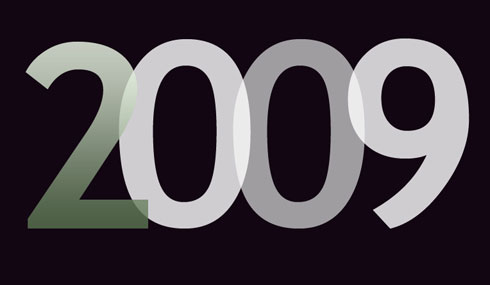 2009 Multi-colored text effect in Photoshop CS3