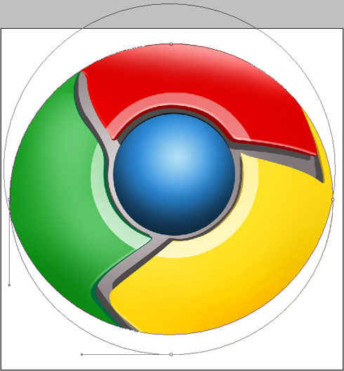 Create Google Chrome Logo Design in Photoshop CS3