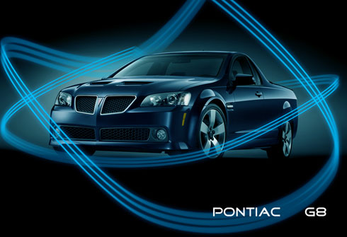 Design Pontiac G8 wallpaper in Photoshop CS4