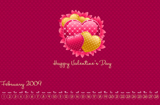 Create February 2009 Calendar Wallpaper in Photoshop CS4