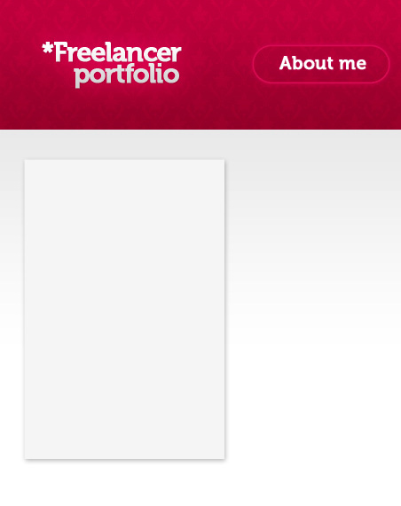 Create a designer portfolio web layout in Adobe Photoshop CS3