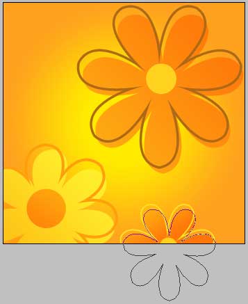 Create Background of flowers and butterflies in Photoshop CS