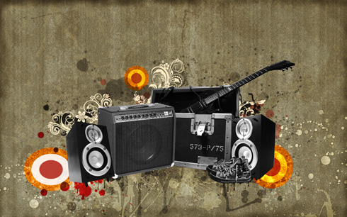 Create Awesome Music Wallpaper in Adobe Photoshop CS4