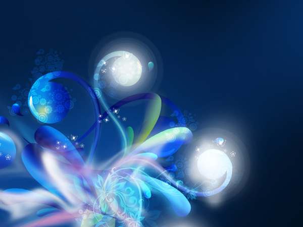 Create an abstract glowing background in Adobe Photoshop CS4