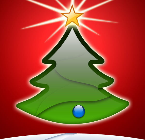 Design beautiful Christmas wallpaper or even an e-card in Adobe Photoshop CS4