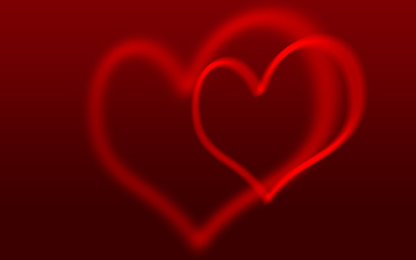 Create an abstract Valentine background with hearts in Adobe Photoshop CS4