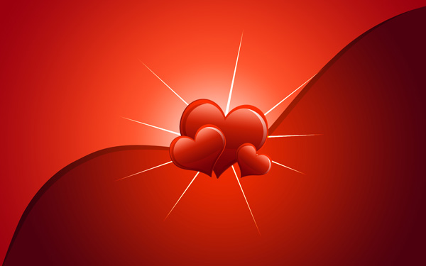 Design a romantic Valentine's Day card from scratch in Photoshop CS4