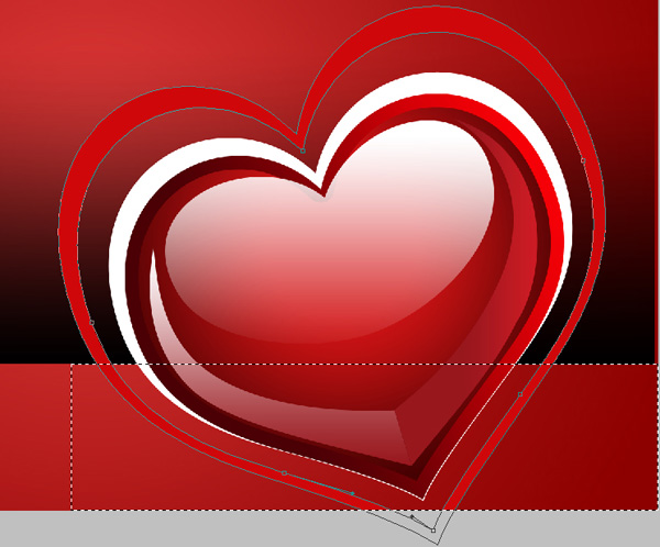 How to create waved Valentine background with hearts in Adobe Photoshop CS4
