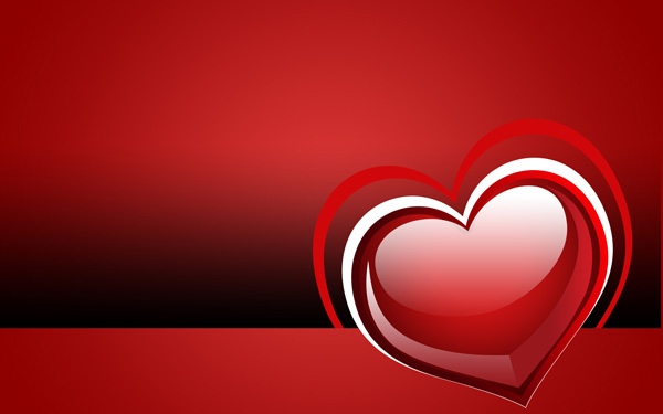 How to create waved Valentine background with hearts in Adobe Photoshop CS4