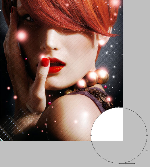 How to create a glamour style composition using patterns and masks in Adobe Photoshop CS4