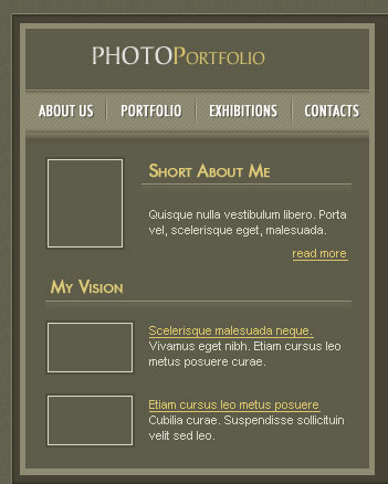 Create Professional Web Layout for Photographer Site in Photoshop CS