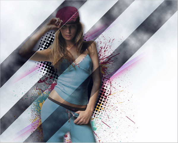 Design a Stylish Poster mixed with displacement effect in Adobe Photoshop CS5