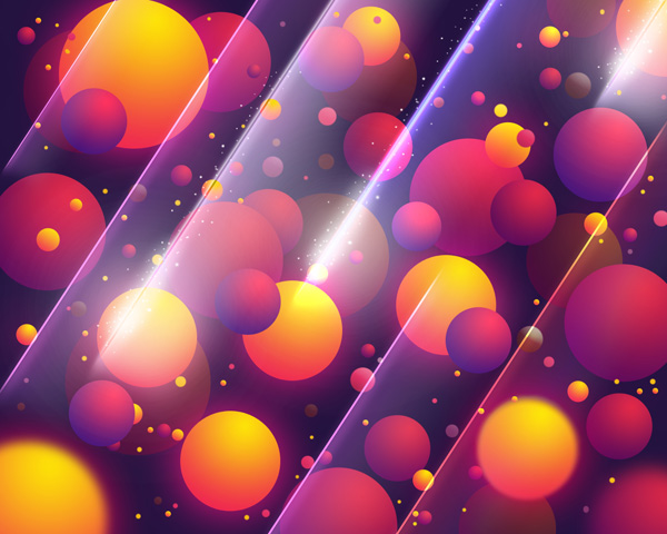 Create Abstract Colorful Balls illustration in Photoshop CS5