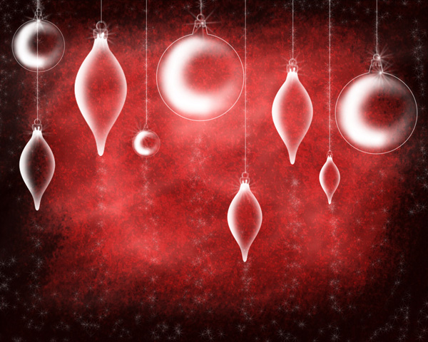 How to create Christmas greeting card with New Year's toys in Adobe Photoshop CS5