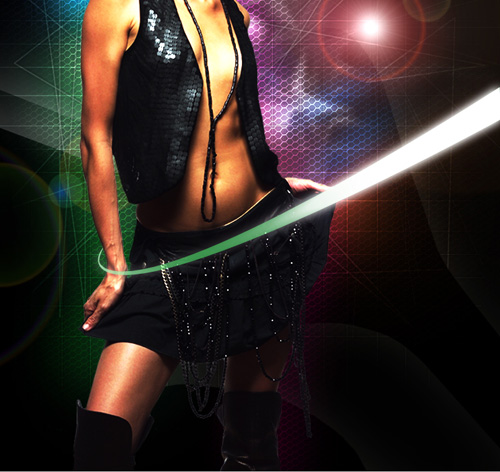 Use lighting effects to make a beautiful artwork in Photoshop CS5