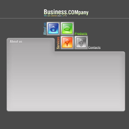 Create Professional Web Layout for Business Company in Photoshop CS