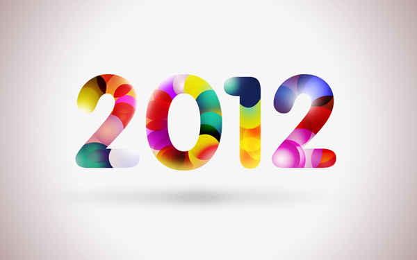 How to create Happy New Year 2012 Colorful Greeting Card in Photoshop CS5