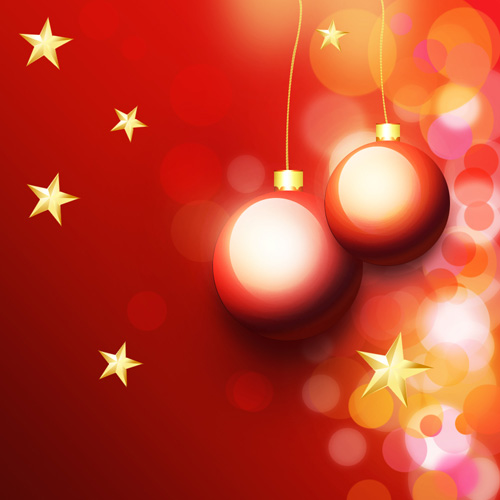 How to create Elegant Greeting Card with Stylish Christmas Ball hanging on Red Background in Adobe Photoshop CS6