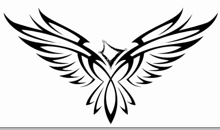 Draw Draw Eagle Tattoo in Photoshop CS