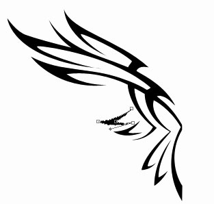 Draw Draw Eagle Tattoo in Photoshop CS